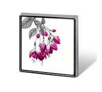 Penna floreale rossa schizzo bianco e nero spille unisex spille e spille quadrate leggere bavero distintivo gioielli per abbigliamento scialle cappello