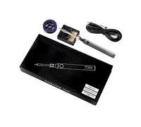 Penna for saldatore a batteria, attrezzatura for saldatura portatile ricaricabile USB 5V 8W alimentata elettricamente e con regolazione della temperatura, kit for saldatore Saldatura(Negro)