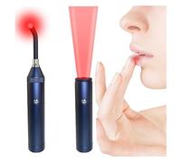 Penna for strumenti for terapia con luce rossa for herpes labiale, 5 fonti di luce 4 modalità, copertura delle dimensioni del fascio stretto for problemi all'orecchio del naso irritato orale, sollievo