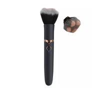 Penna for trucco e massaggio a doppia testa progettata for le donne, relax viso e corpo 2 in 1, leggera e portatile, può essere utilizzata anche dagli uomini(02 BLACK)