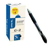 Roller gel a scatto G 2 - punta 0,7mm - nero - Pilot - conf. 16 + 4 pezzi Quantita min. 1