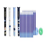 Penna Gel Cancellabile Da 4 Con Ricariche Per Penna E Gomma Da 0 5 Mm Punta Ago Liscia Scrivere L'inserimento Nel Journal Forniture Ufficio Insegnanti