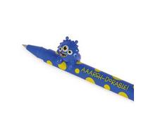 Legami - Penna Gel con Animaletto Decorativo - Lovely Friends, Tema Monster, Evita il Rotolamento, Inchiostro Blu, Animaletto Rimovibile e Ricombinabile, Punta 0,5 mm