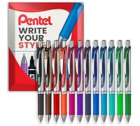 Penna Gel Pentel EnerGel BL77 Rollerball 0.7mm Confezione Da 12 Colori