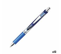 Penna gel Pentel Energel XM Klick 0.7 Azzurro 12 Pezzi