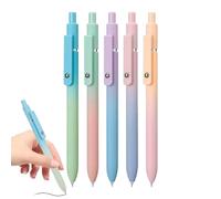 Penna Gel Per Journaling - Penne A Scrittura Con Punta Fine | 5 Pezzi Punta Fine Scrittura Asciugatura Rapida per Appunti e Diario Uso Universale