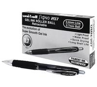 Penna Gel Rollerball Retrattile Signo 207 0.7mm Nera Confezione Da 12 762633000
