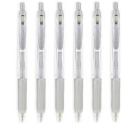 Penna Gel Rollerball Zebra Sarasa Clip 1.0mm Metallic Silver Confezione Da 6