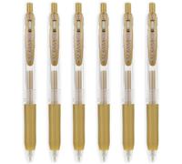 Penna Gel Rollerball Zebra Sarasa Clip 1.0mm Metallico Oro Confezione Da 6