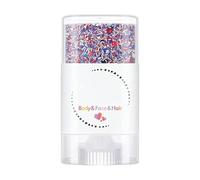 Penna glitterata 4 luglio, penna patriottica per feste con gel rosso, bianco, blu, per capelli e viso, accessorio per il trucco per feste indipendenti e per eventi sportivi, ideale come decorazione