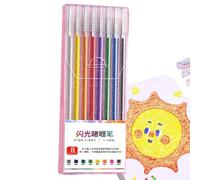 Penna glitterata, penne gel glitterate, penne da scrittura dai colori vivaci, set di penne gel di colore, penne gel per libri da colorare per adulti e diari, disegno, marca