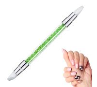 Penna intaglio a due teste manicure, pennello per in silicone, penna per intaglio per di strass, per intagliare, modellare l'effetto 3D