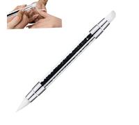 Penna intaglio a due teste manicure, pennello per in silicone, penna per intaglio per di strass, per intagliare, modellare l'effetto 3D