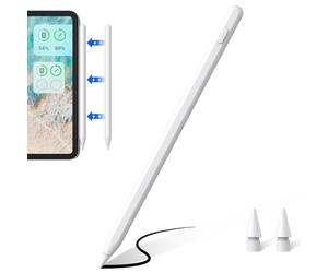 Penna iPd Compatibile con Apple iPd 2018-2024, Penna per iPd con Palm Rejection e Ricarica Wireless,iPd 6~10th、iPd Air 3~5th、iPd Mini 5/6th、iPd Pro 11' 1~4th、iPd Pro 12.9 3~6th