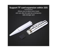 Penna Lettore MP3 Lettore Musicale Portatile USB Multifunzionale per Studenti Lettore Penna Scrivibile Nero
