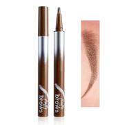 Penna Liquida Sopracciglia Con Pennello Angolato - Impermeabile, Resistente Al Sudore, Di Lunga Durata, Punta Ultra-Fine Per I Capelli Naturali Come Ictus (#1, 0.55ml)