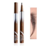 Penna Liquida Sopracciglia Con Pennello Angolato - Impermeabile, Resistente Al Sudore, Di Lunga Durata, Punta Ultra-Fine Per I Capelli Naturali Come Ictus (#2, 0.55ml)