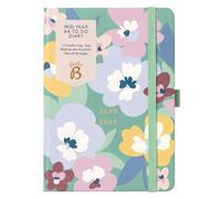 Penna Loop A6 Anteprima Accademica 2025-2026 Con Lista Da Fare, Pagine Di Note, 3 Borse, Chiusura Elastica