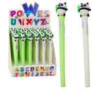 Penna luminosa con Panda - Verde e Bianco