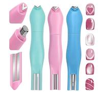 Penna magnetica 3 in 1 a forma di cuore a forma di linea rotonda per nail art, magnete a forma di cuore aggiornato per smalto gel occhio di gatto, magnete a forma di cuore occhio di gatto, kit