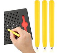 通用 Penna magnetica di ricambio per penna magnetica Magnapad, penna di ricambio per lavagna magnetica dalla A alla Z e numeri da 0 a 9, giallo, 3 pezzi (giallo)