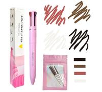 Penna Make Up 4 in 1, MKNZOME Makeup Pen Penna Per Trucco 4 In 1 Make Up eye liner, Brow Liner, Lip Liner e Highlighter Pen, Multifunzione Impermeabili a Lunga Durata, 1PCS + Ricarica di Ricambio