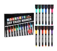 Penna Marcatore Magnetico A 12 Colori Segnali Lavagna Con Gomma Per Gomma Per La Lavagna Della La Della Tavola Grafico