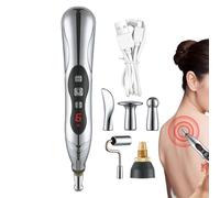 Penna Massaggiatrice Elettronica - Strumento Elettronico per Massaggi Antistress,Stimolazione dei Meridiani e Riflessologia Muscolare per Uomo e Donna