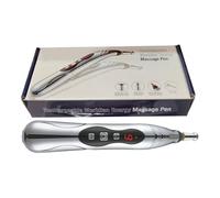 Penna Massaggiatrice | Penna Massaggio Ad Impulsi Energia Dei Meridiani - Stimolatore Elettrico ad Intensità Regolabile per Muscoli Collo Schiena Viso Uso Domestico e in Viaggio