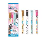 Penna mitama spinny pen animal collection - gel 0,7 mm, 4 pezzi assortiti