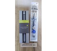 Penna Mitsubishi Uni-ball ZENTO argento 0,38 mm + modello firmato ricarica bl...