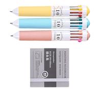 Penna multicolore a 10 colori Penne a colorate a retrattile da 0, 8 mm per note Opere d ' arte Ufficio Scolastico Uso Multicolor