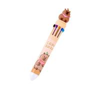 Penna Multicolore Cartoon Ballpoint Pen 10 Color-in-1 Scrittura Scrivi Senza Intoppi Per Lo Studente Journaling Per Adulti