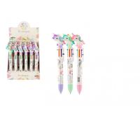 Penna multicolore con unicorno 6 in 1