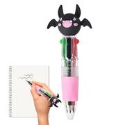 Penna Multicolore Di Halloween - Penna A Sf-era Multicolore 4 In 1 | Simpatico Strumento Di Scrittura Colorato A Tema Halloween | Articoli Di Cancelleria Assortiti Per La Scrittura Flui-da (A)
