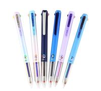Penna multicolore, penne per infermiere, 4 in 1, 18 colori, 0,5 mm, inchiostro gel multicolore 3 in 1, penna consecutiva a 18 colori ad asciugatura rapida, per ufficio, materiale scolastico (6 pezzi)