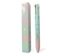 Penna multifunzionale da 4 in 1 Penna multifunzionale con eyeliner, fodera per le labbra, matita per sopracciglia e viaggi portatili di evidenziatore facili da applicare.