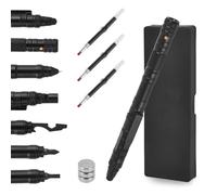 Penna Multifunzione 13 in 1, Penna con Livella, Scala, Cacciavite, Apribottiglie, Penne Touch Screen e Luce LED, Gadget Utili, Idee Regalo Natale Anniversario Uomo