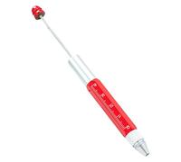 Penna multifunzione 5 in 1 con cacciavite, righello a sfera, perline in metallo, per progetti artistici e schizzi, artigianato artistico professionale con righello