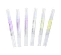 Penna Olio Cuticole Estratti Vegetali 6 Pezzi 5ml Unghie | Idrata e Nutre le Cuticole, Uso Interno ed Esterno, Trattamento Manicure Pratico Stili multipli