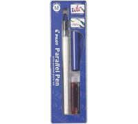 Penna parallela con penna della confezione pilot prune da 6,0 mm - punta in acciaio - corsa da 6,0 mm - 2 kit rich, lucidatura
