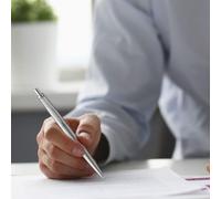 Penna a sfera XL Parker Jotter punta media inchiostro blu acciaio inossidabile m