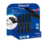 Penna pelikan jazz black diamond espositore da 12 pezzi