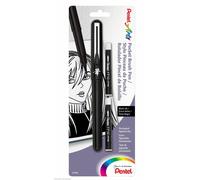 Pentel XGFKP/FP10-A Brush Pen con due ricariche, inchiostro nero