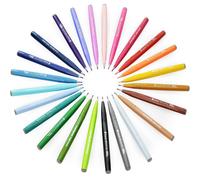 Penna Pennello Pentel SES15C - Punta Pennello - Punta In Fibra - 36 Colori