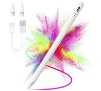 Penna per Apple iPad (2018-2024),Penna Touch per Tablet, ipad Pencil con Sensibile all'inclinazione & Rigetto del Palmo,Compatibile con iPad 10/9/8/7/6, iPad Pro 12.9/11/Air 5/4/3/Mini 6/5