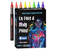 Penna per Body Art - 18 Pezzi Temporanei Fluorescenti Sicuri Lavabili,Penna per Trucco Corporeo per Bambini e Adulti,Per Concerti Feste a Tema Festival Cosplay Halloween e Teatro