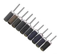 Penna per carta vetrata, testa abrasiva, codolo 3 mm, diametro 12 mm, per incisione elettrica e lucidatura di metallo, legno, gioielli, giada, agata, grado di finezza da P180 a P2000, strumento di