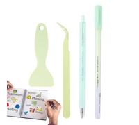 Penna per colla per scrapbooking, kit di strumenti per scrapbooking | Kit di utensili manuali da 4 pezzi,Set di strumenti manuali multifunzionali per arte con la carta, creazione di cartoline e vari l
