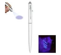 Penna per controllo soldi Pennarello per banconote false per rilevatori banconote false con luce LED UV Facile da controllare Rilevatore banconote contraffatte